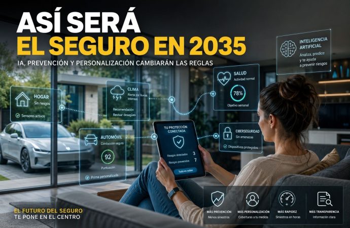 Así serán los seguros en 2035: inteligencia artificial, prevención y una nueva relación con los clientes